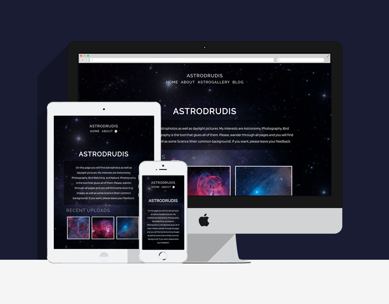 Blue Bell Astrophotography Web Design