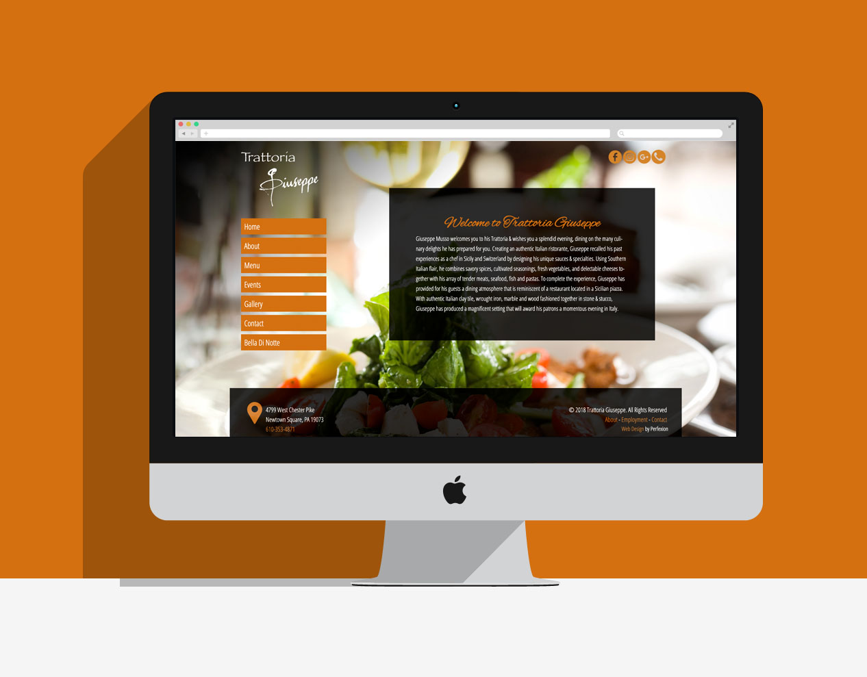 Restaurant Web Design, Edgemont PA